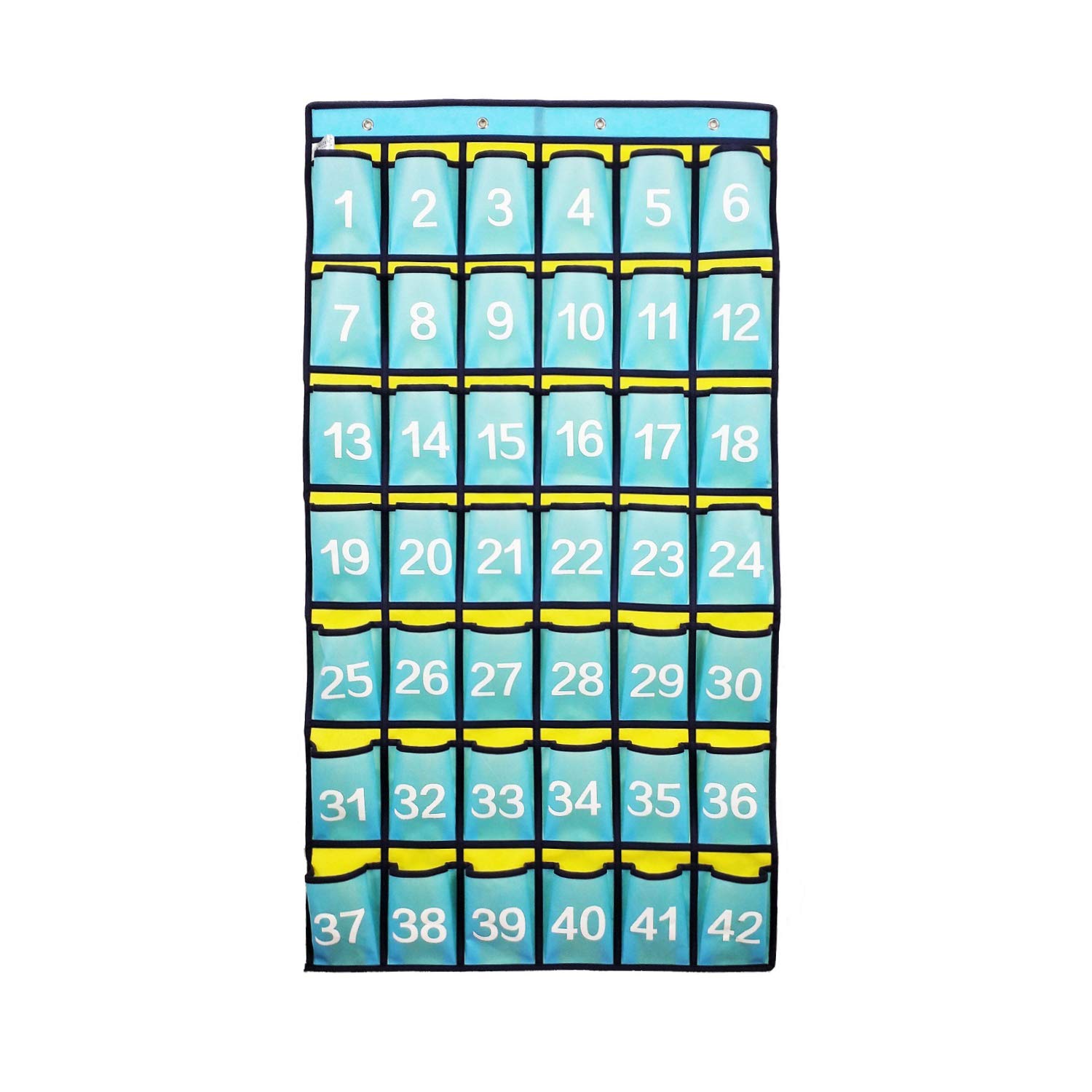ANIZER Numbered Classroom Pocket Chart Hanging Organizer for Cell ...