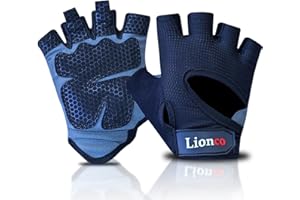 LIONCO Workout Gloves for Men Women,Weight Lifting Gloves with Breathable Gel Padded Excellent Grip for Gym Exercise,Cycling,Weightlifting,Fitness Training,Pull Ups and Climbing and Rowing