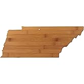 Tennessee Cutting Board State Shaped Bamboo Wood Serving Tray Charcuterie Butter Board