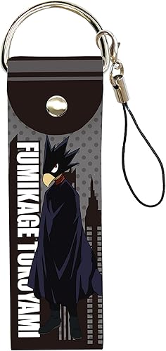 Amazon 僕のヒーローアカデミア 07 常闇踏陰 ビッグレザーストラップ アニメ 萌えグッズ 通販