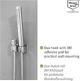 WENKO Wash Basin Shower with Duo Hook - Polished Silver Brass - 170cm Hose view 5