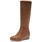 Aerosoles Women's BINOCULAR SHEARLING Tall Wedge Boot