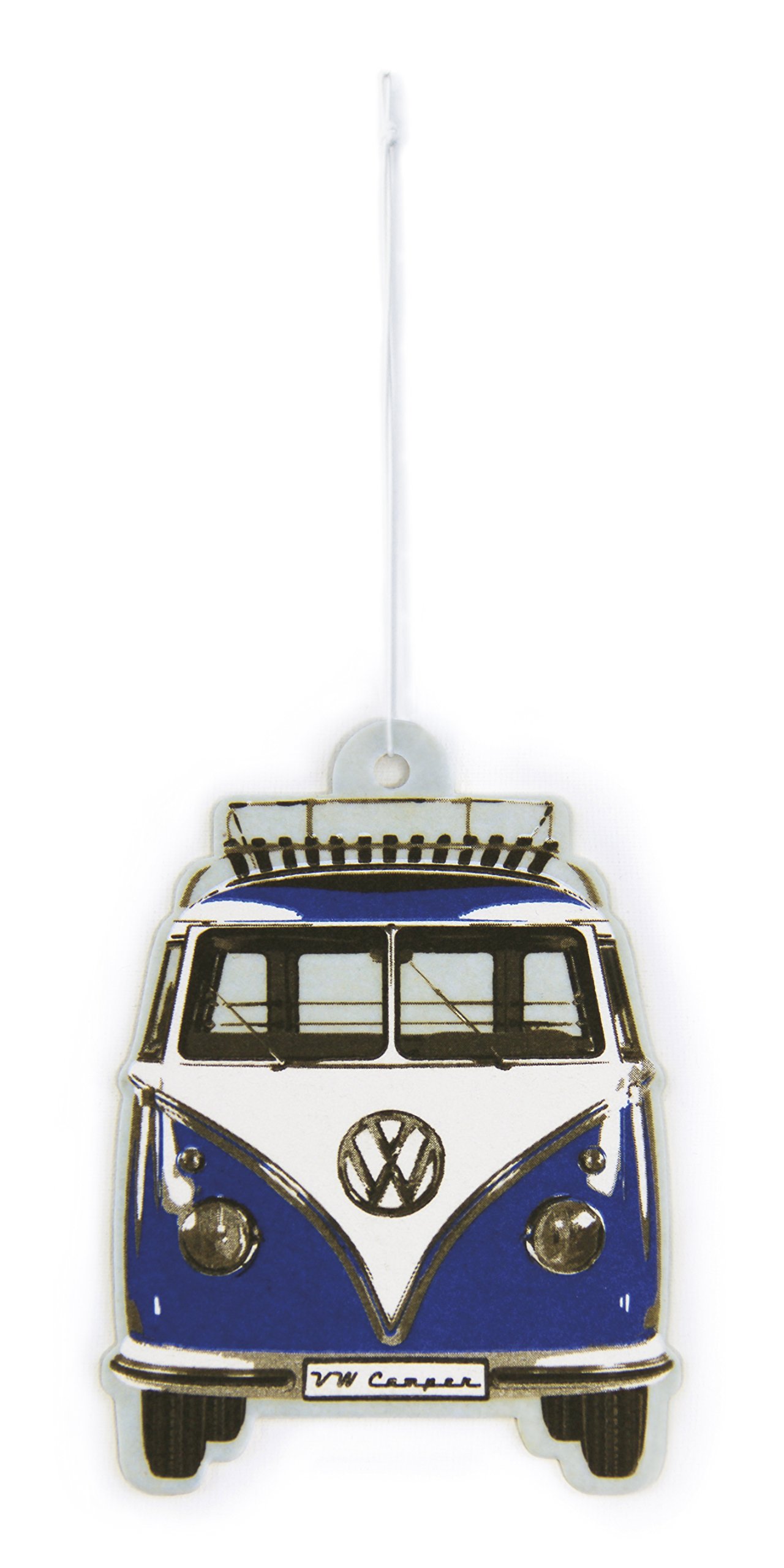 BRISA VW Collection - Volkswagen Air Freshener, Room Freshener, Deodorizer for Cars T1 Bus Campervan Motif (Bus Front/Ocean/Blue)
