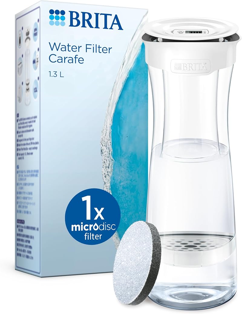 Brita Fill&Serve Water Filter Carafe White Graphite 1.3 L with MicroDisc