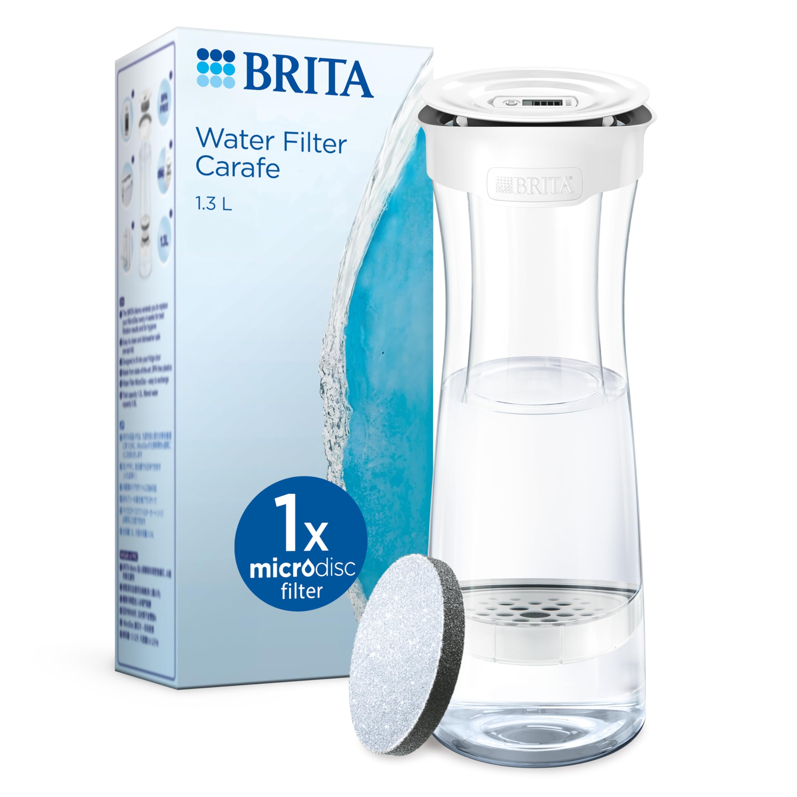 BRITA fill and serve Water Filter Carafe, White