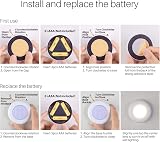 STAR-SPANGLED Tap Light 2.8 inch 5 Pack Warm White Battery Operated view 5