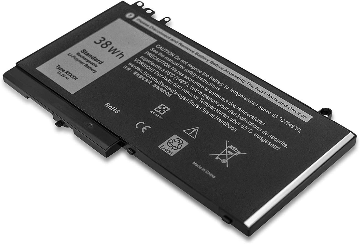 ASKC 38Wh RYXXH Laptop Battery for DELL Latitude E5450 E5550 E5250 E5270 Latitude 11 3150 3160 VVXTW YD8XC R5MD0 5TFCY 9P4D2 VY9ND 451-BBLJ 11.1V 3-Cell - Image 5