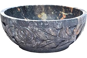 Nirvana Class - Soapstone Scrying and Smudge Bowl (Scrying - Bowls & Mirrors) (4 Inch) From India
