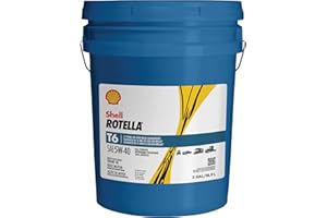 Shell Rotella T6 5W-40 Full Synthetic Diesel Engine Oil (5-Gallon Pail) 550046217