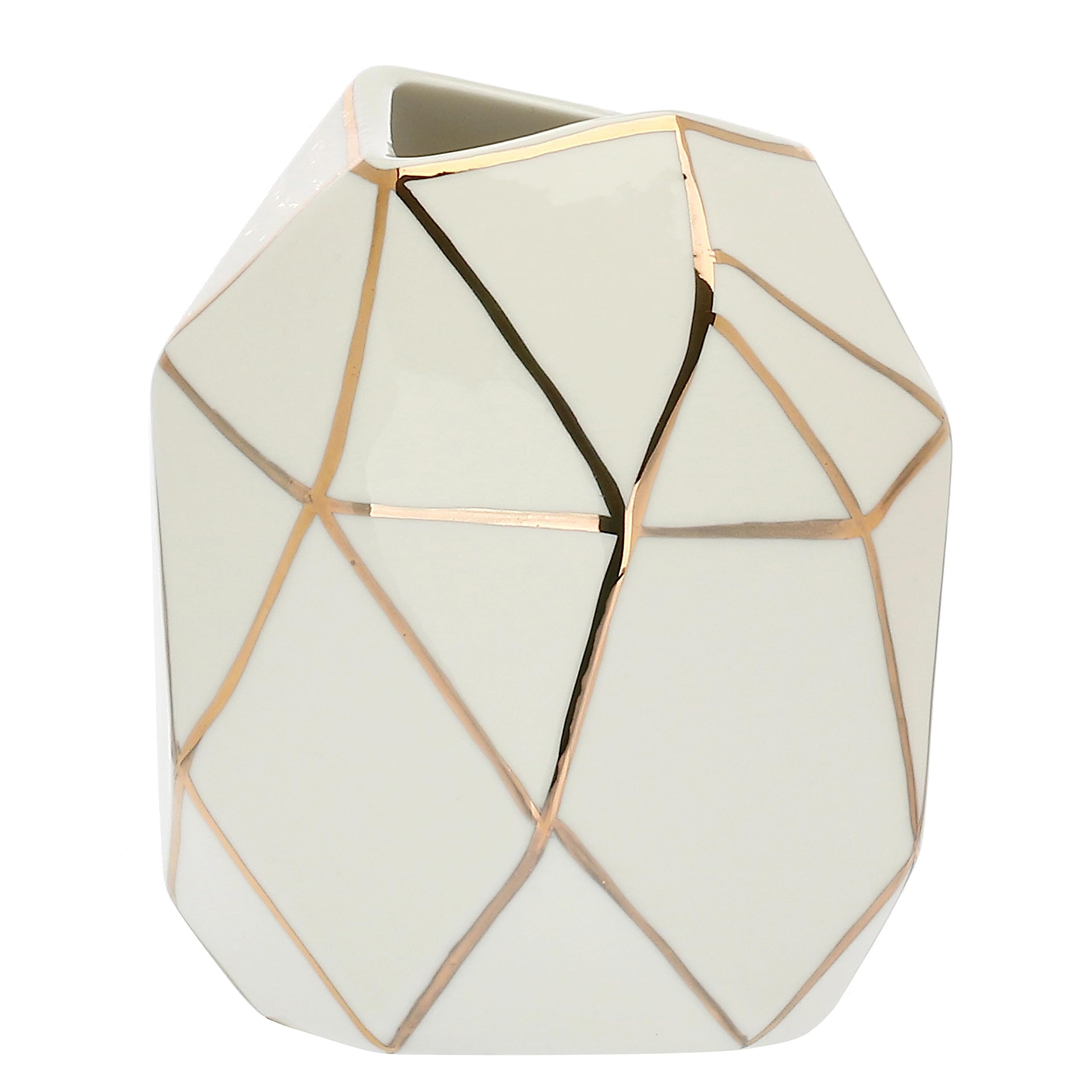 RITUALI DOMESTICI - Cubism Medium Gold Vase