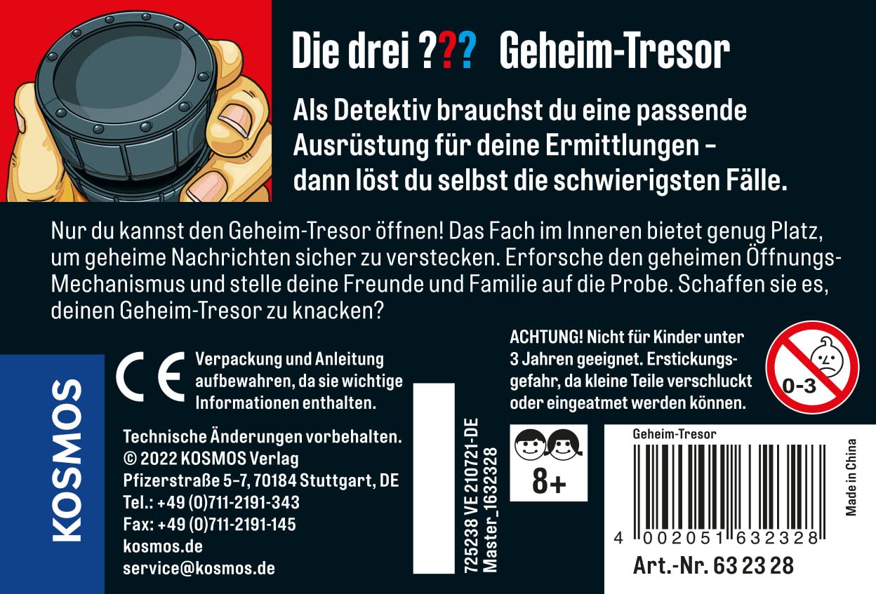 Die DREI ??? Secret Safe (Small Box), Black
