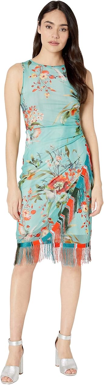 sleeveless fringe dress