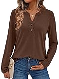 AUTOMET Long Sleeve Shirts for Women Blouses 2025