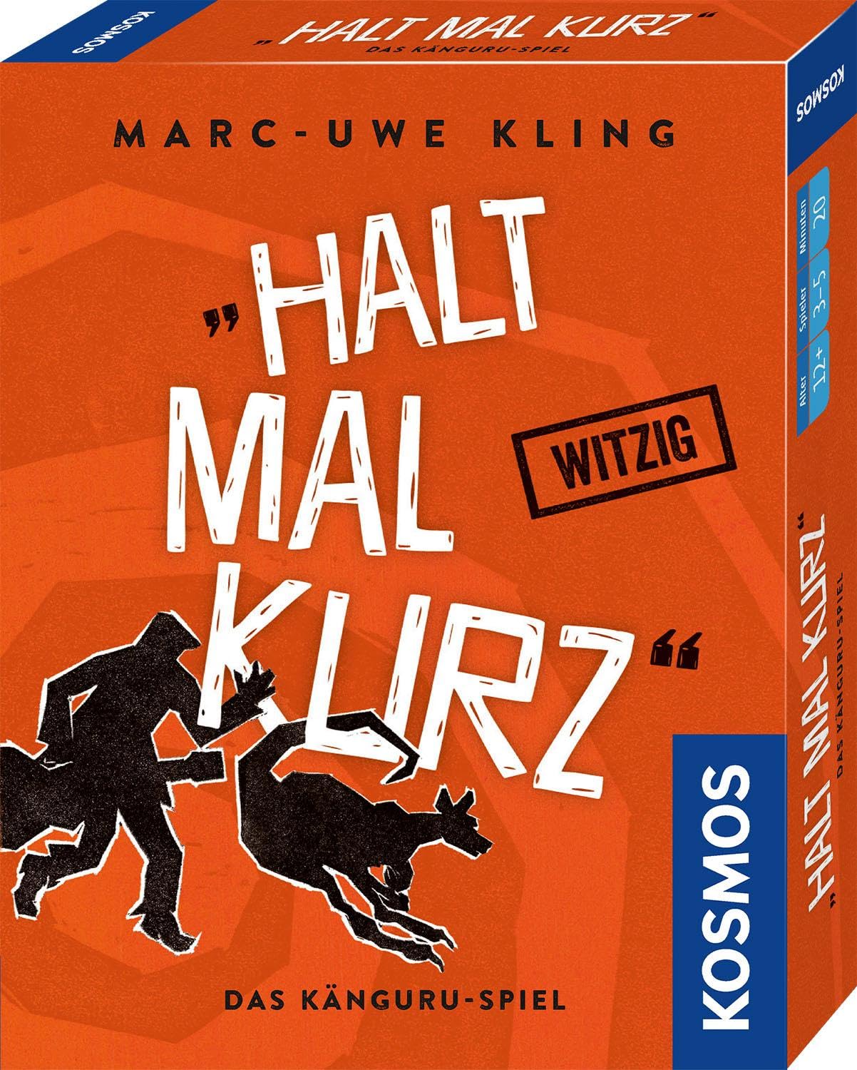 KOSMOS 740382 - Halt mal kurz, Das Känguru-Spiel, Witziges Kartenspiel von Bestsellerautor Marc-Uwe Kling, mit exklusiver Känguru-Story