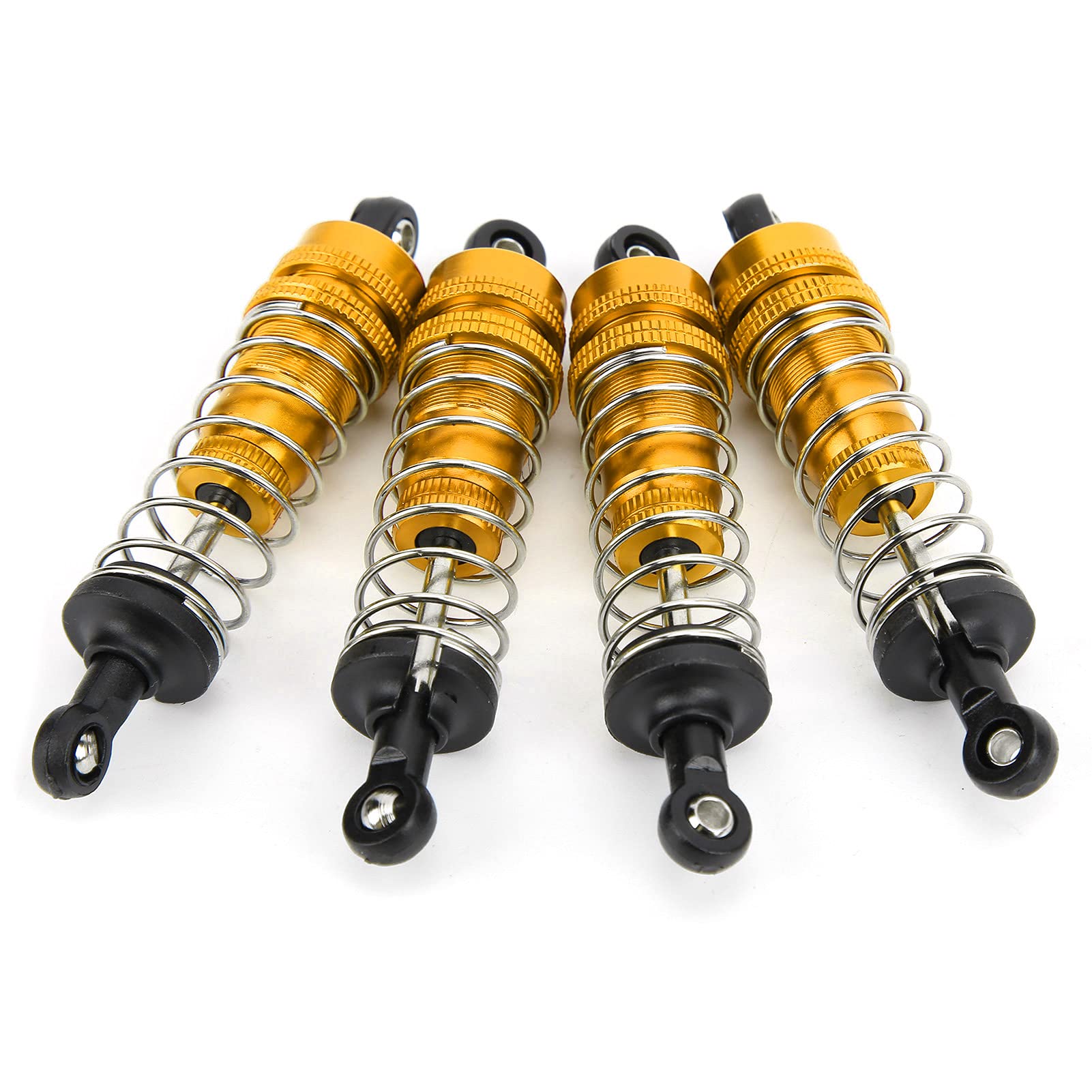Drfeify RC Shock Absorber, 80mm Shock Absorber 1/12 RC Car Upgrade Parts Compatible with MN G500/ RC Car(golden)