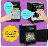Yellcetoy Money Box for Kids ATM Password Piggy Bank Black 3-12 view 5