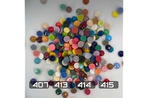 CARSILERS Diamonds Painting Accessories,Replacement for Missing Round Drills 407 413 414 415,Rhinestone Resin Diamond Drill,4 Colors Beads Gems Stones,3500pcs per Color