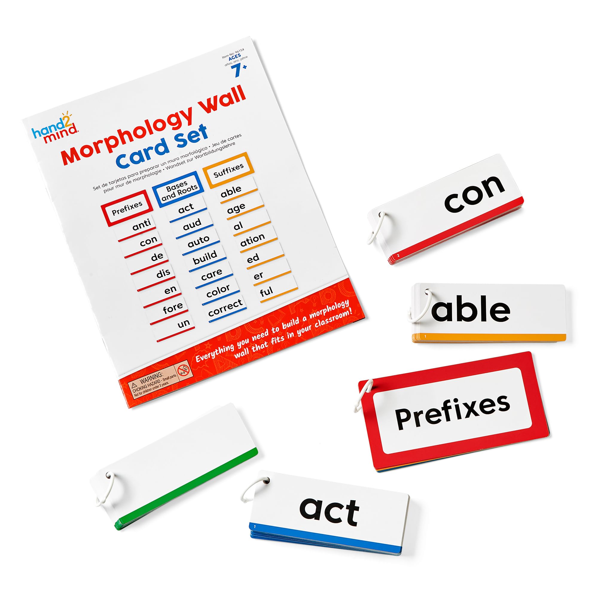 Learning Resources Morphology Wall Card Set, Ages 7+, Reading & Literacy Skills, Phonics, Teacher Display Resources, Literacy Resources