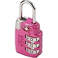 Lewis N. Clark Travel Sentry Combo Lock, Large 3dial, Pink, One Size