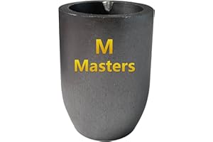 MOLTEN MASTERS M Masters #6-6KG Premium Black Silicon Carbide Graphite Crucibles Cup Furnace Torch Melting Casting Refining for Aluminum, Gold, Silver, Copper, Brass Withstand 1800 ℃/3272℉