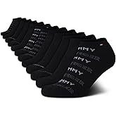 Tommy Hilfiger Womens No Show Socks - 12 Pack Lightweight Athletic Performance Cushioned Running Low Cut Socks for Women