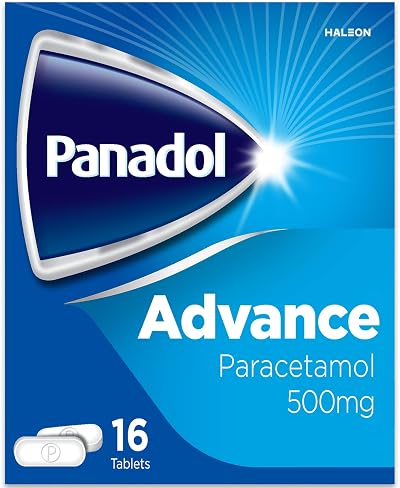 Panadol Advance Painkillers 500 mg Paracetamol Tablets 16 Count