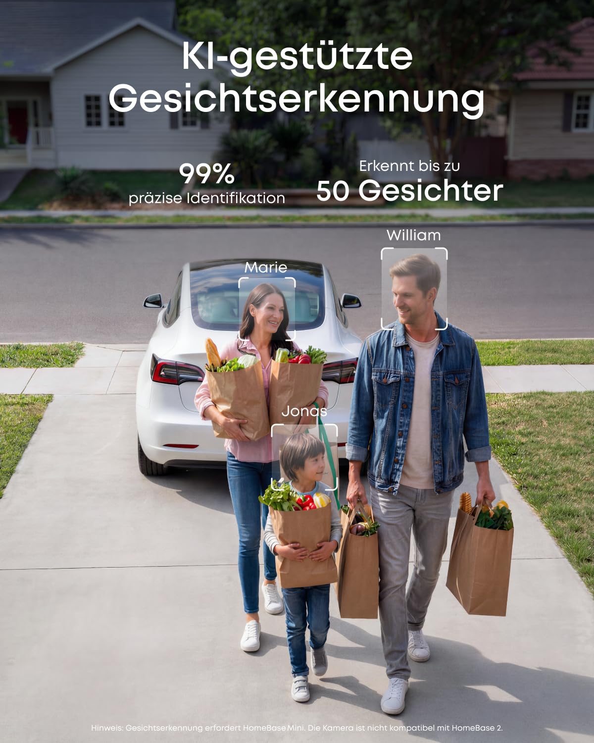 eufy eufyCam C35 (4er-Pack), Kabellose Überwachungskamera Außen & Innen, Magnetische Halterung, Farbnachtsicht, Lokaler Speicher, IP67, Gesichtserkennung, Solarpanel-Kompatibel, Ohne ABO, Weiß 7