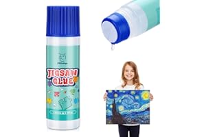 Colle pour puzzle – Adhésif transparent avec tête éponge pour enfants, tout-petits et enfants – Économiseur de puzzle pour 10