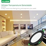 ALUSSO 5W LED Downlight 350LM Dimmable 3000K-6500K Ultra Slim 30mm 6 Pack view 3