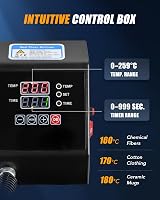 CREWORKS 30x38cm 8-in-1 Swing Away Heat Press 1250W T-Shirt Mug Cap Plate view 7