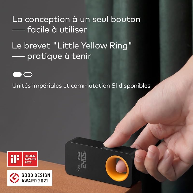 Télémètre Laser Numérique,Mini Mètre Laser Rechargeable,0,05 – 30m