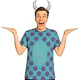 Hoteam Monster Costume Accessories Devil Horns Headband 24 Purple Heat Transfer Circles Paper DIY Different Shapes for Halloween Cosplay Party(25 Pcs)