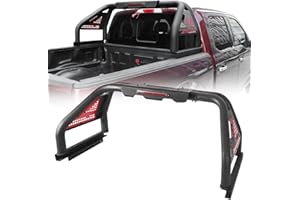TOKMOWIN Roll Bar for Full Size Pickup Truck, Adjustable Sport Chase Rack Roll Bar Compatible with Ford F-150/F-250/F-350, Ram 1500/2500/3500, Chevy Silverado, GMC Sierra, Toyota Tacoma,Tundra, Sequoia, Titan