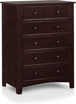 Amazon Com Furniture Of America Oscar 5 Drawer Bedroom Chest