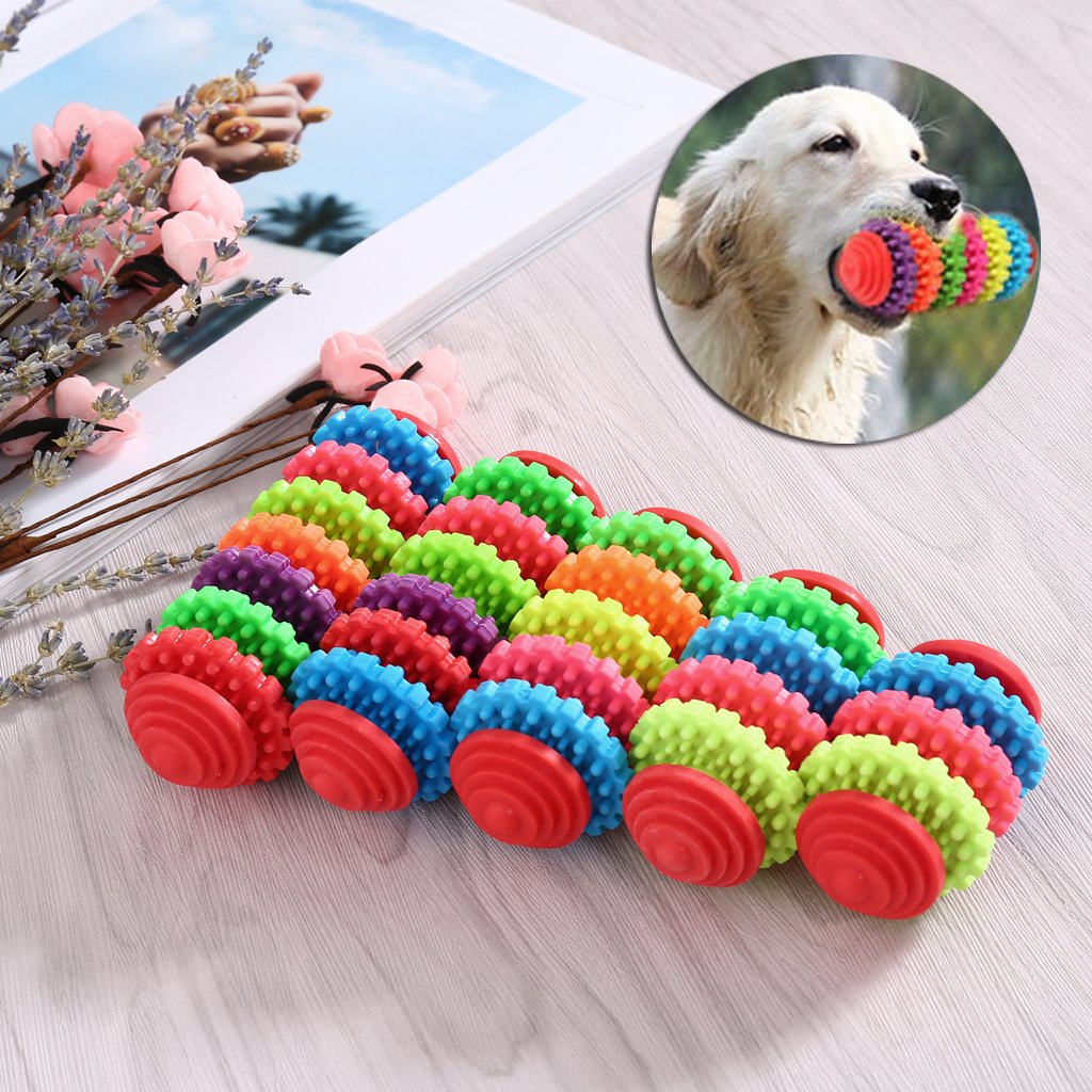 Nnda 7 1pcゴムおもちゃ ペット犬猫子犬teethingスライドギアカラフルな健康な歯ガム噛むおもちゃ Co Nnda Co 7 B0799g6f2h その他 女性に人気 Hcrc Ca Gov