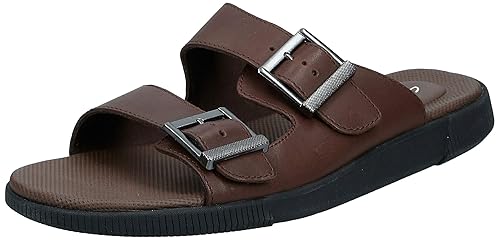 Men's Vine Cedar Brown Leather Sandals