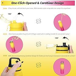 OLDLEY Insulated Water Bottle with Straw 20oz