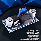Akozon DC-DC Adjustable Step-down Converter Module 3.2V-35V to 1.25V-35V 3A 2pcs view 3