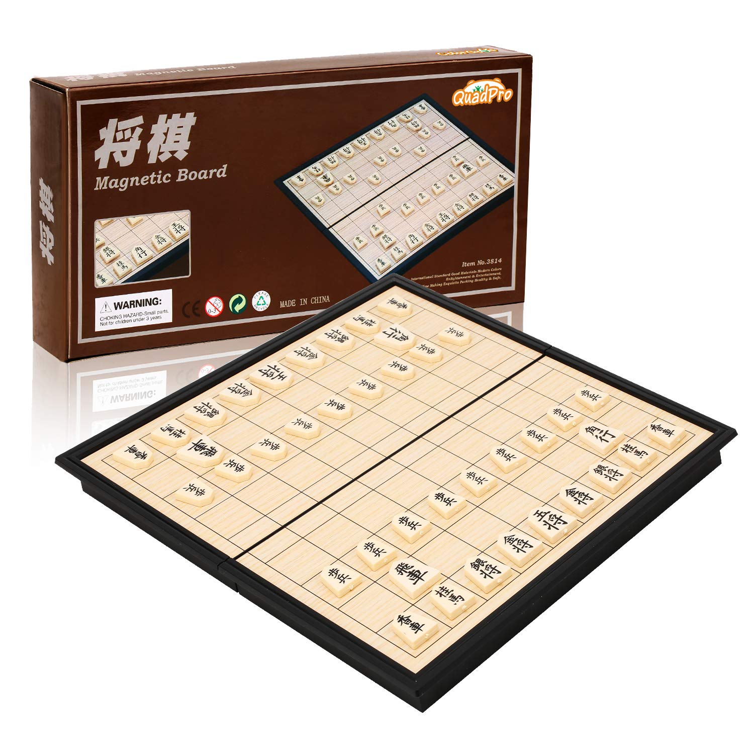Quadpro Magnetic Japanese Shogi Board Game Set with