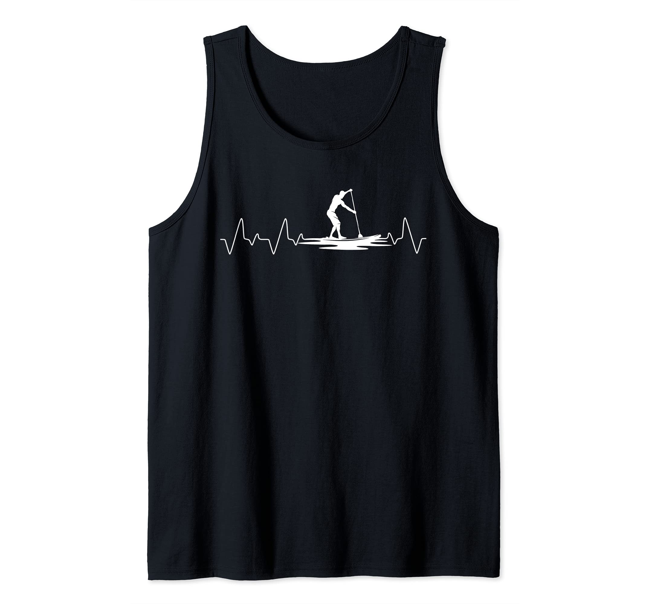 Heartbeat Paddleboarding Stand Up Paddling Outdoor Sport SUP Tank Top