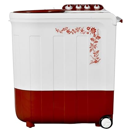 Whirlpool 8.5 kg Semi-Automatic Top Loading Washing Machine (Ace Turbodry 8.5, Coral Red)