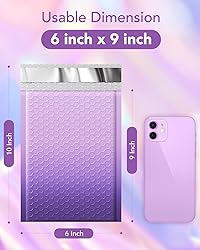 Metronic Bubble Mailers 6x10 Inch 100 Pack Usable