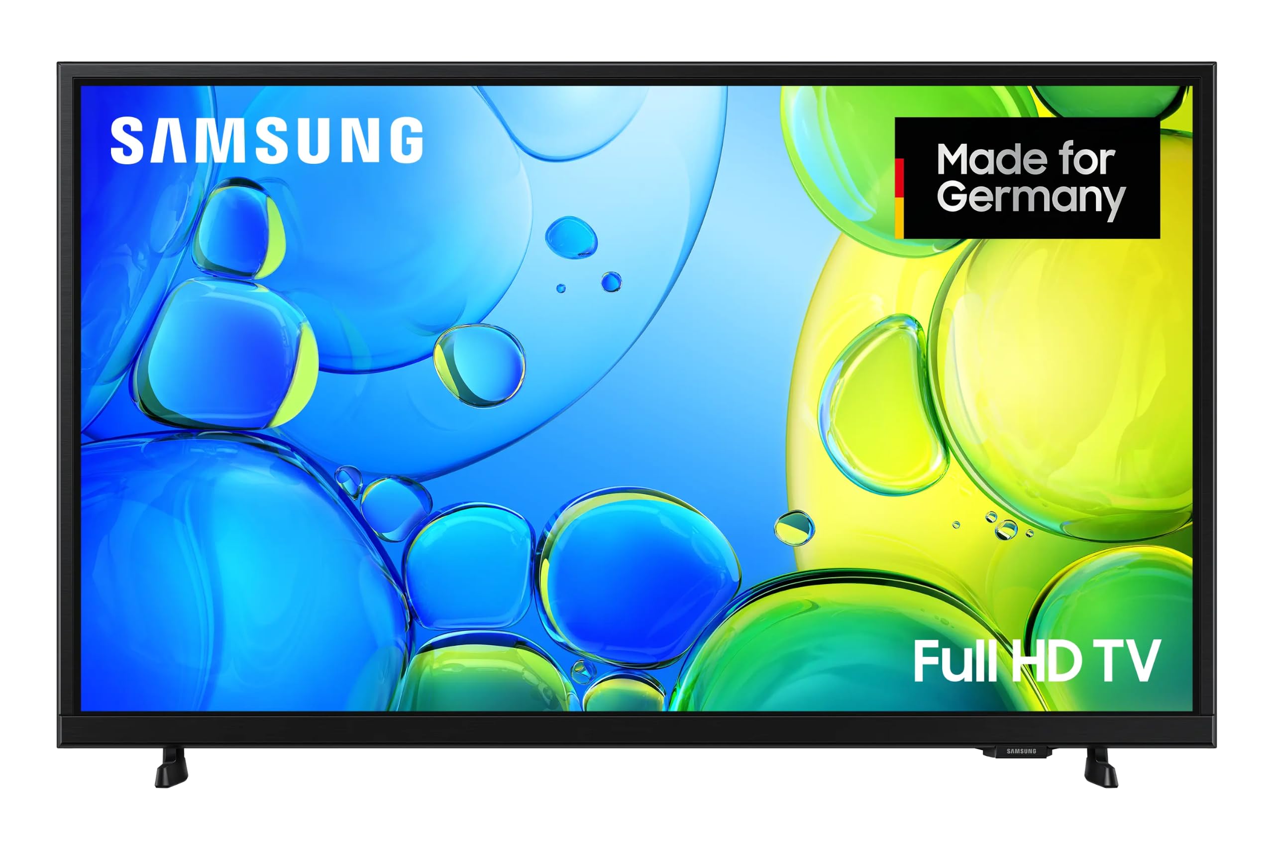 Samsung Full HD F6009F 32 Zoll (81 cm) LED Flachbildfernseher, PurColor-Technologie, HDR, Object Tracking Sound Lite, Knox Security, One UI Tizen, Smart TV, Unbegrenzt kostenlose Inhalte