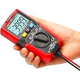 UNI-T UT125C Digital Multimeter Pocket Multi Tester, 4000 Counts AC DC Voltage AC DC Current Resistance Capacitance Frequency Duty Cycle NCV Diode Test Continuity Test Data Hold Auto Power Off