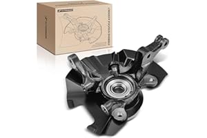 A-Premium Front Steering Knuckle & Wheel Bearing Hub Assembly Compatible with Hyundai Accent 2006-2011, w/4-Lug, Left Driver 