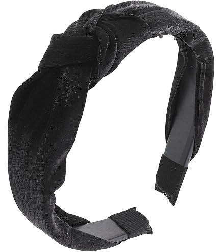 Amazon.com : Satin Knot Headband for Women (Black) : Beauty  display picture 3