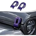 SQQP Hood Latch Lock Catch Brackets Cover Trim Fit for 2018-2025 Jeep Wrangler JL JLU & Gladiator JT(Purple)