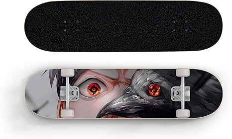 Amazon Co Jp ナルト 宇宙渋谷カラスアニメスケートボード ミニクルーザー 7層メープルデッキスケートボード 耐荷重 初心者ロードストリートスクーター ホリデーギフト ホーム キッチン