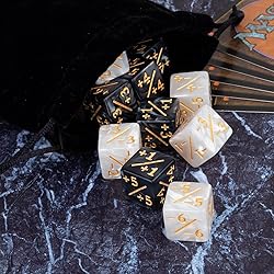 48 Pieces Abilities Keywords Counter Dice Black MTG