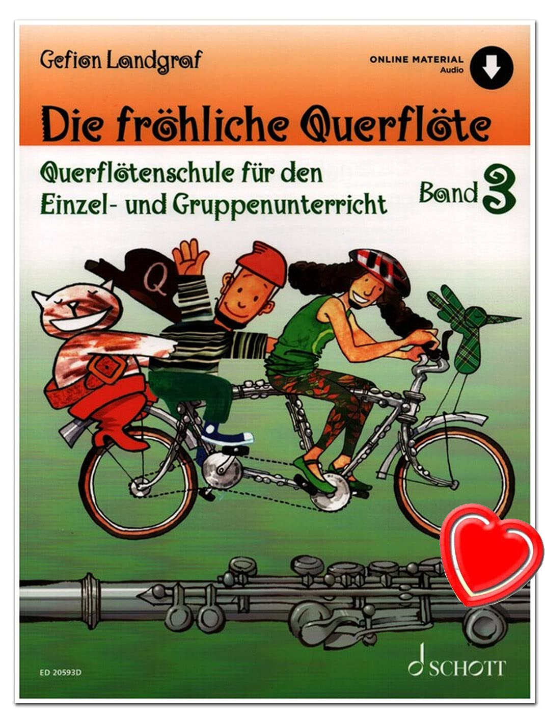 Die fröhliche Querflöte Band 3 - Flute School for individual and group lessons - Verlag Schott Music ED20593-50 9783795747633